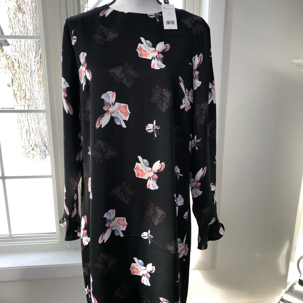 Banana Republic Black Floral Dress